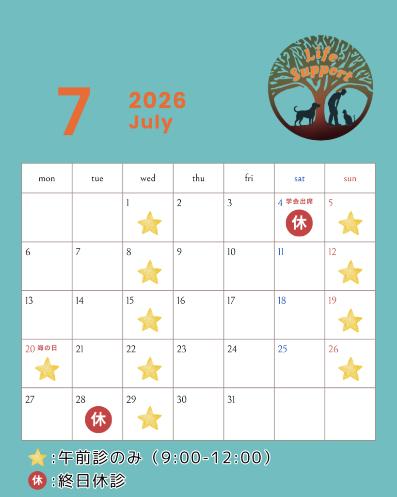 7月休診日